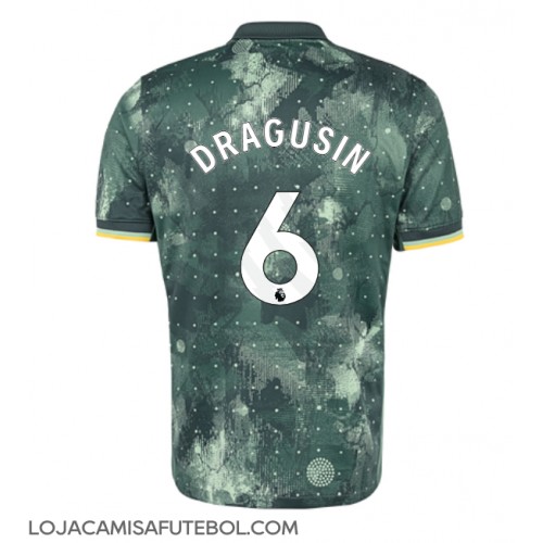 Camisa de Futebol Tottenham Hotspur Radu Dragusin #6 Equipamento Alternativo 2024-25 Manga Curta